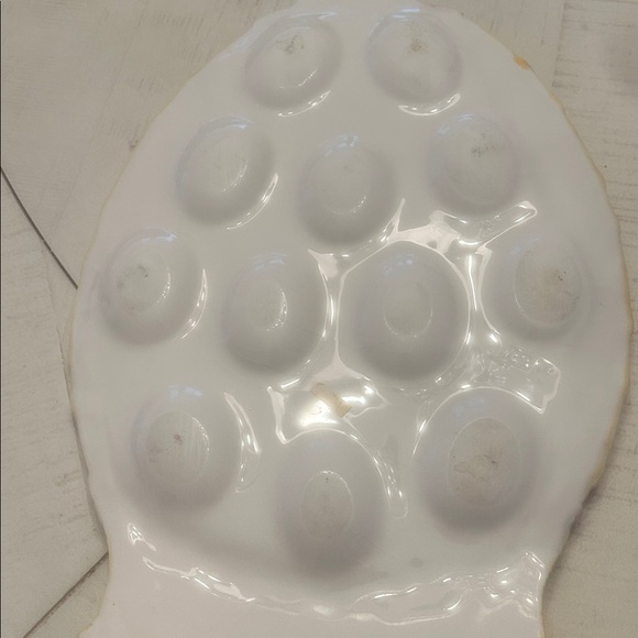 Easter Egg Shaped Deviled Egg Plate Serving Tray - Picture 5 of 5